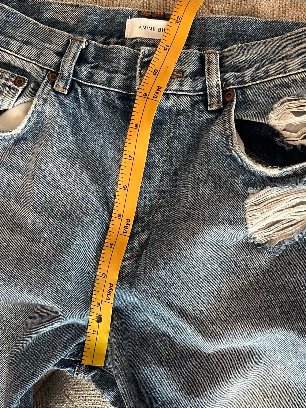 EUC Anine Bing Jackie Jeans in Vintage Wash 25 - Picture 9 of 12